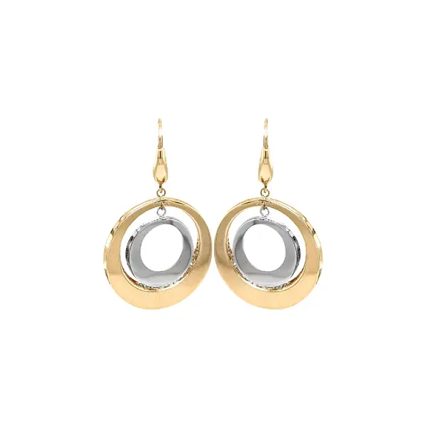 Gold-Kombi Ohrringe baumeln