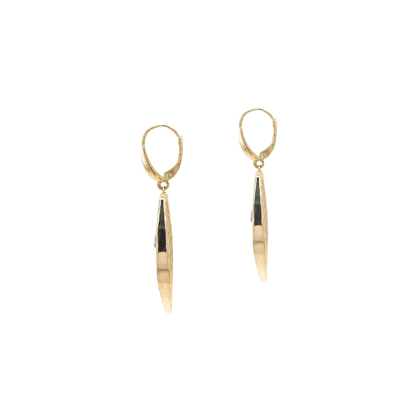 Gold gemischte Gold-Ohrringe