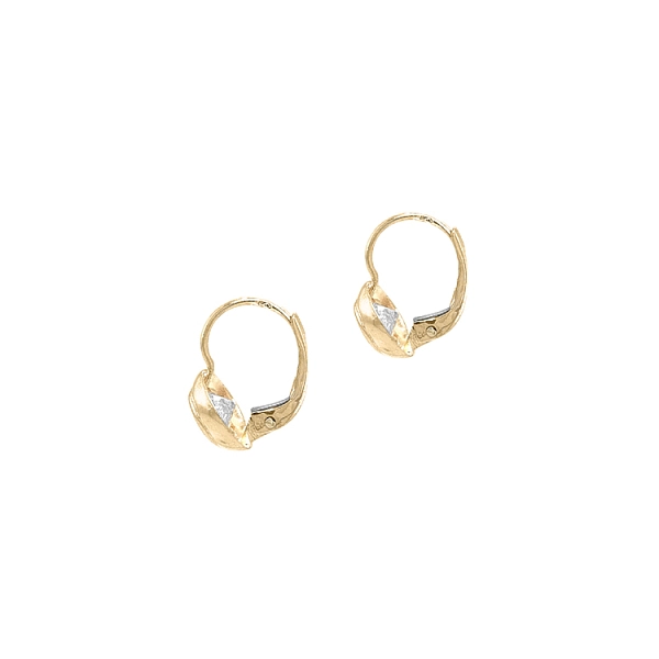 Gold-Ohrringe mit Zirkonen