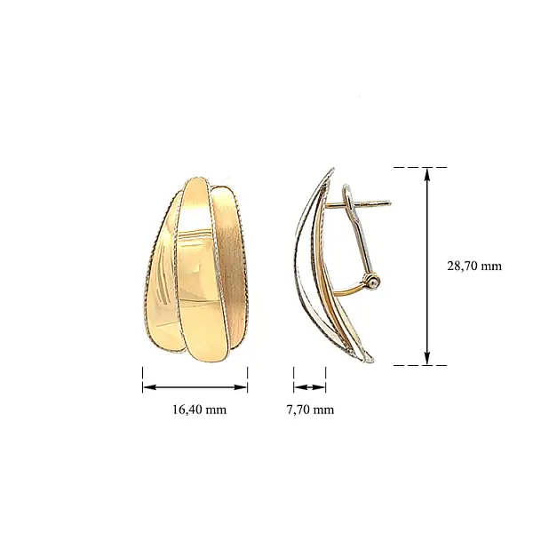 Exklusive Gold-Ohrringe