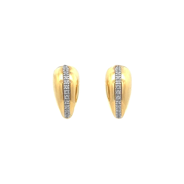 Gold-Ohrringe mit Zirkonen