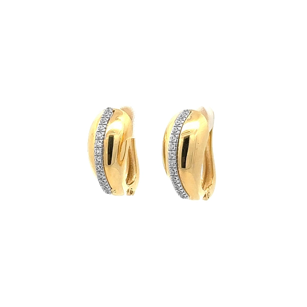 Gold-Ohrringe mit Zirkonen