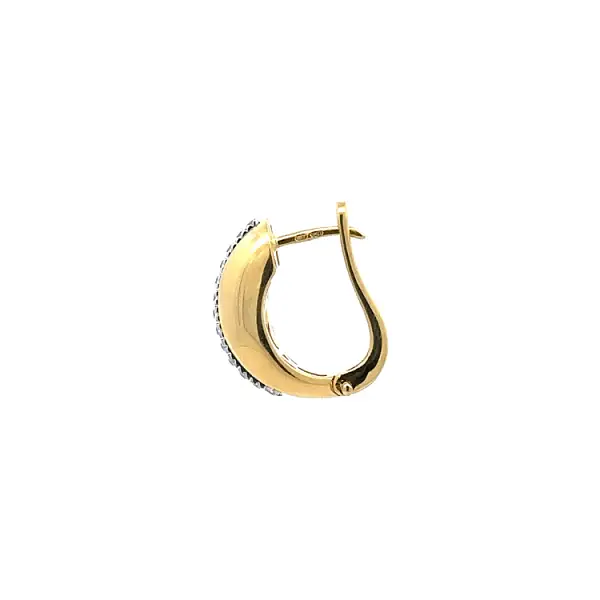 Gold-Ohrringe mit Zirkonen