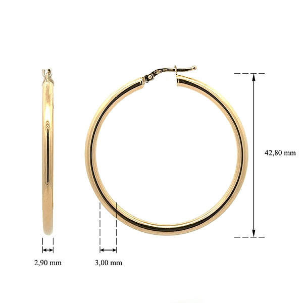 Gold Runde Ohrringe