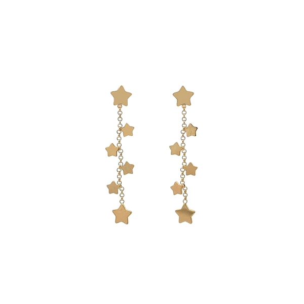 Gold Hängeohrringe Sterne