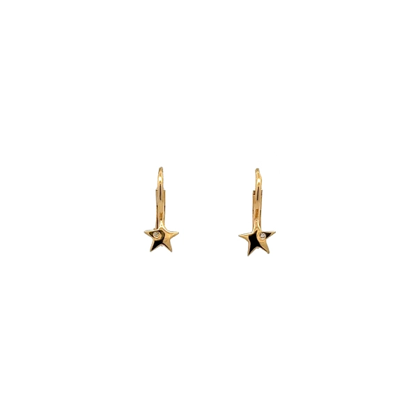 Gold Baby-Ohrringe Sterne