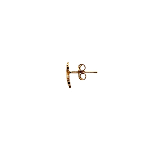 Gold-Ohrringe mit Zirkonen