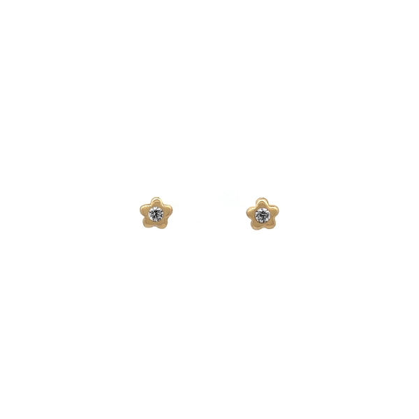 Gold-Ohrringe mit Zirkonen