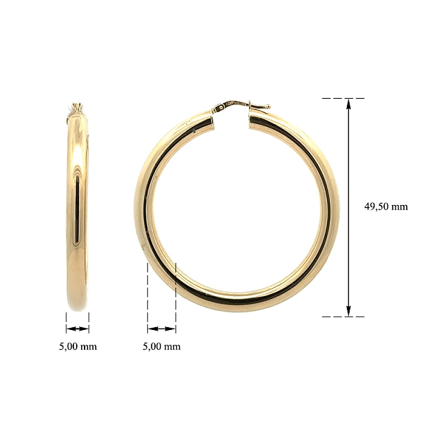 Gold Runde Ohrringe