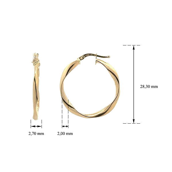 Gold Runde Ohrringe