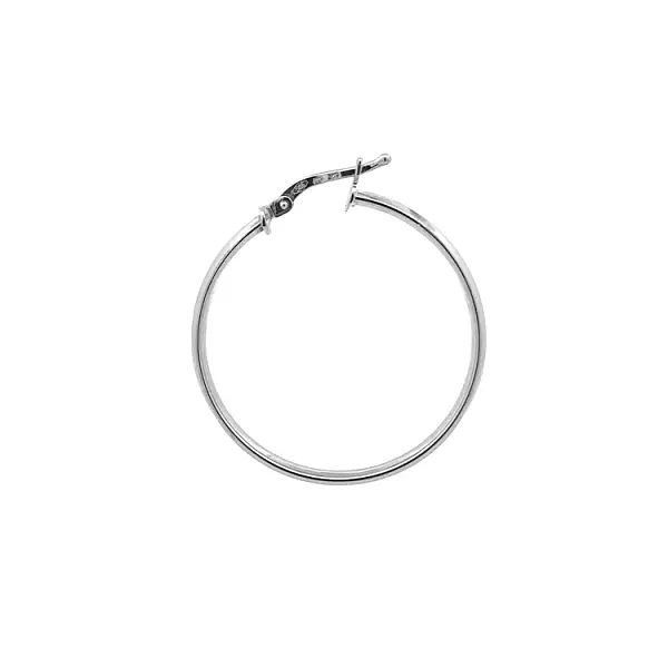 Runde Weißgold-Ohrringe