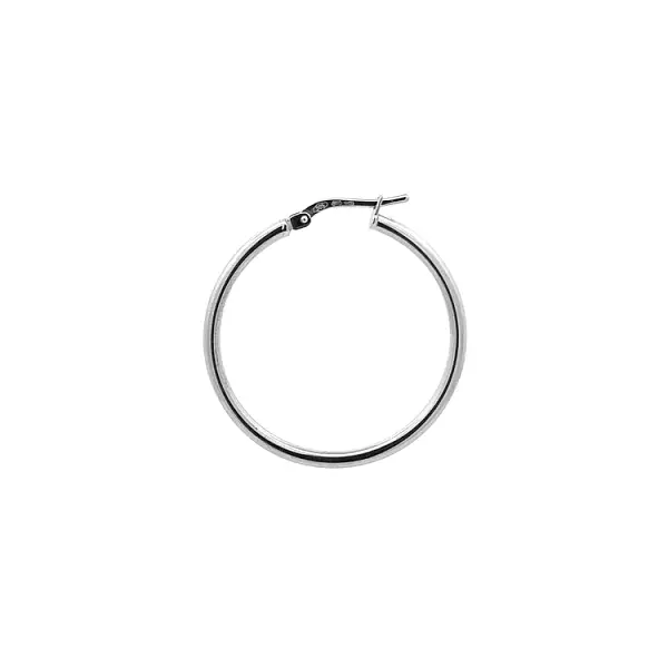 Runde Weißgold-Ohrringe