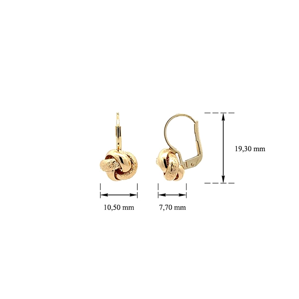 Exklusive Gold-Ohrringe
