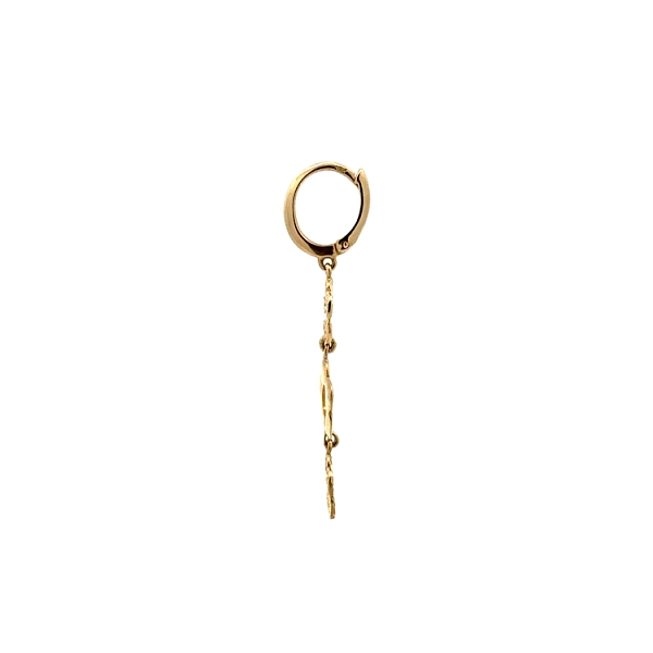 Gold-Ohrringe Blumen