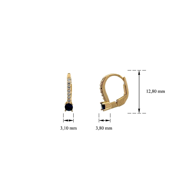 Gold Runde Ohrringe