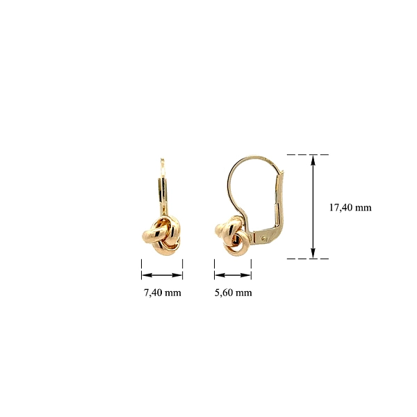 Exklusive Gold-Ohrringe