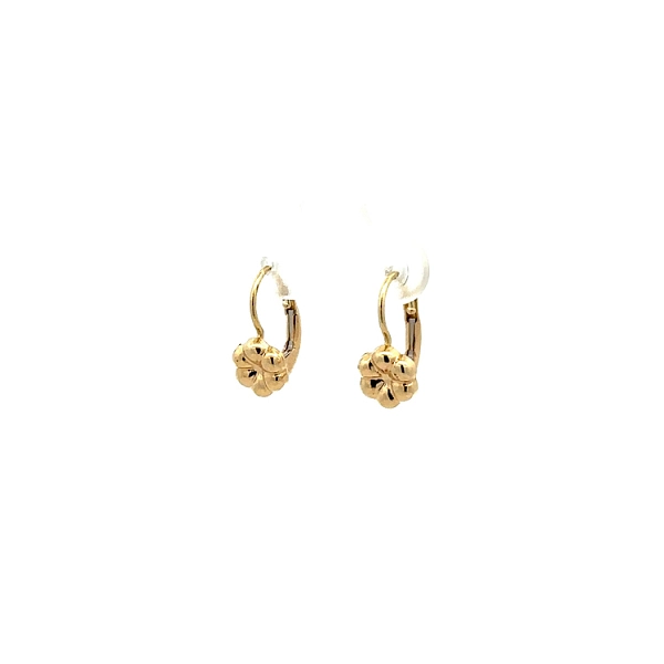Gold-Ohrringe Blumen