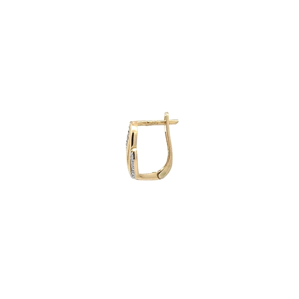 Gold-Ohrringe mit Zirkonen