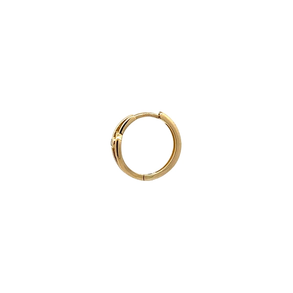 Goldene runde Ohrringe mit Zirkonen