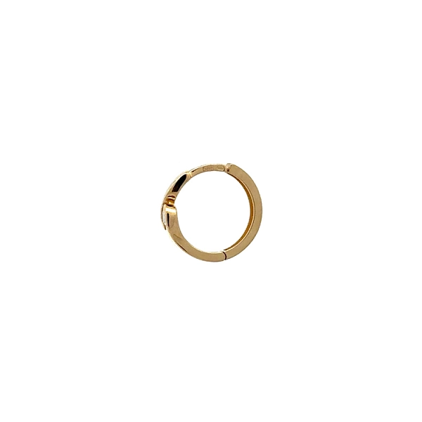 Goldene runde Ohrringe mit Zirkonen