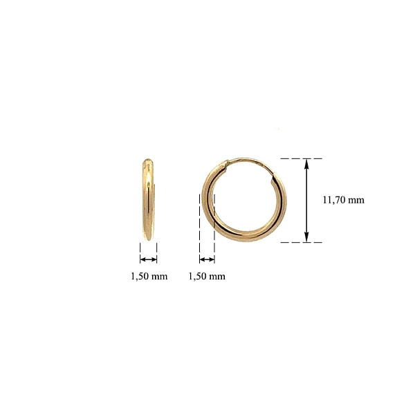 Gold Runde Ohrringe