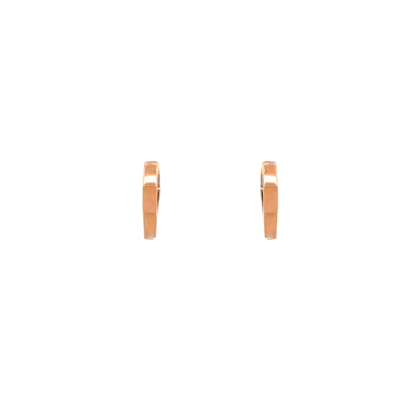 Goldene runde Ohrringe aus Roségold