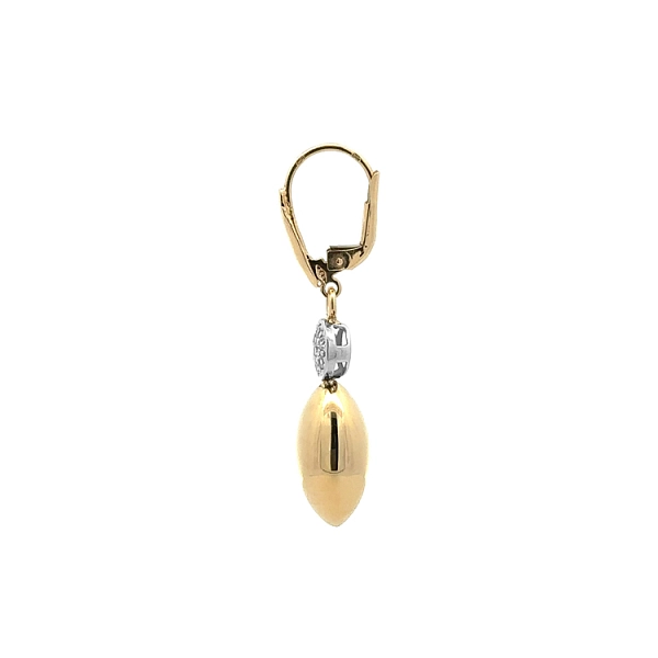 Goldohrringe mit Zirkonen