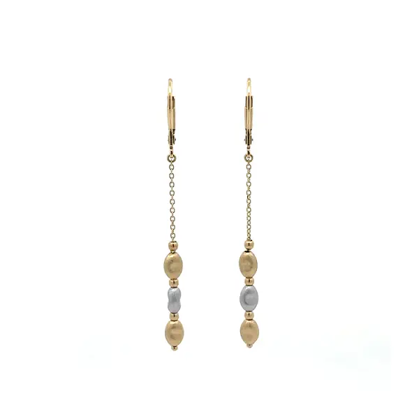 Gold-Kombi Ohrringe baumeln