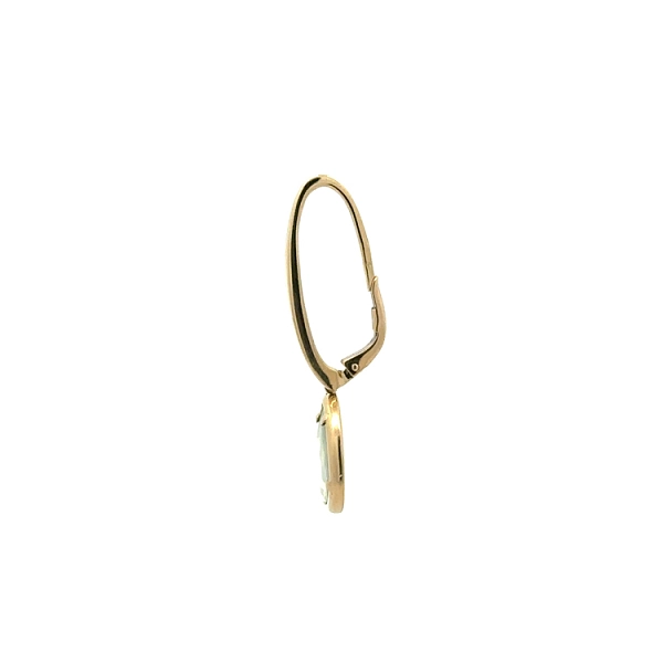 Goldene Ohrringe mit blauem Stein