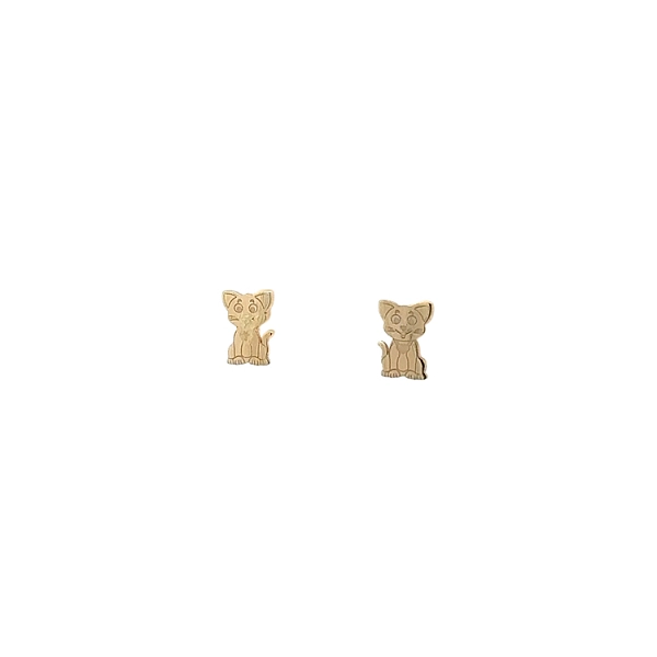 Goldpeck-Ohrringe Kätzchen