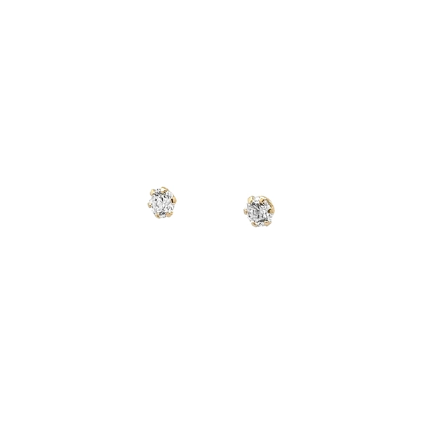 Gold-Ohrringe mit Zirkonen