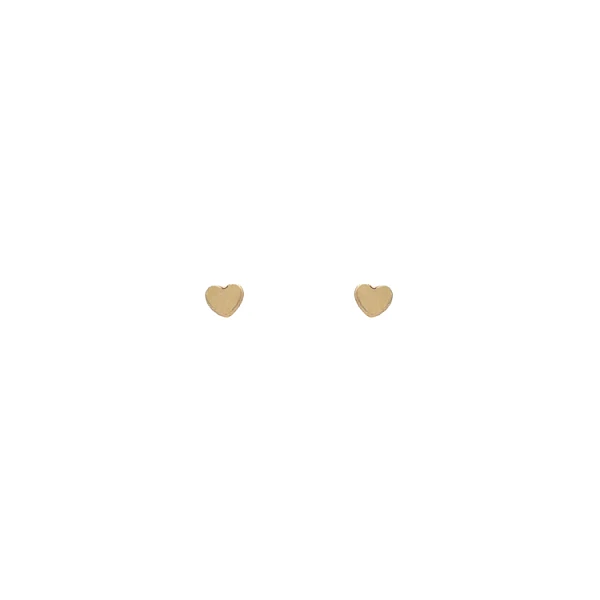 Ohrringe Herz aus Gold Pecky
