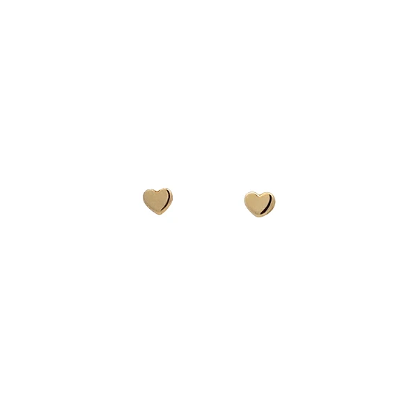 Ohrringe Herz aus Gold Pecky
