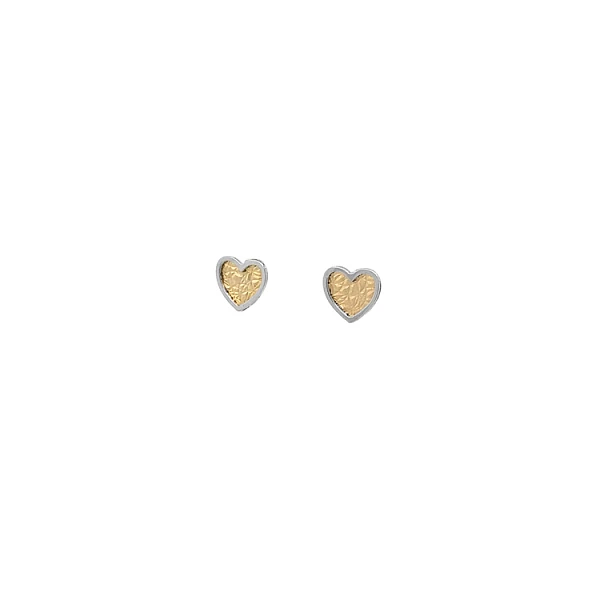 Ohrringe Herz aus Gold Pecky