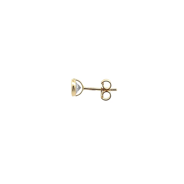 Gold-Ohrringe mit Zirkonen