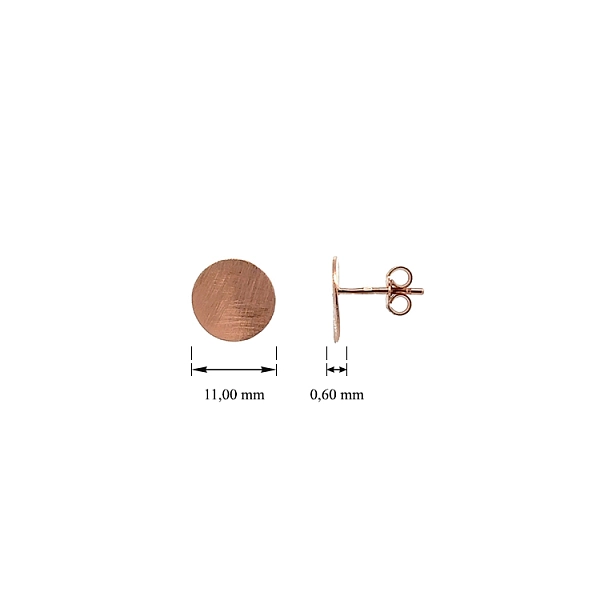 Goldohrringe aus Roségold