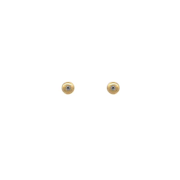 Gold-Ohrringe mit Zirkonen