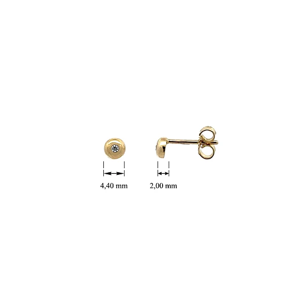Gold-Ohrringe mit Zirkonen