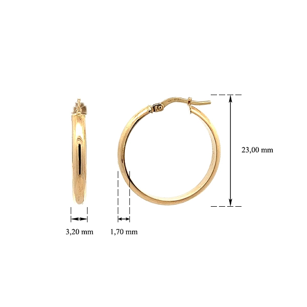 Gold Runde Ohrringe