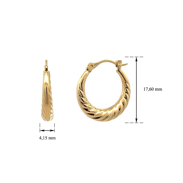 Gold Runde Ohrringe