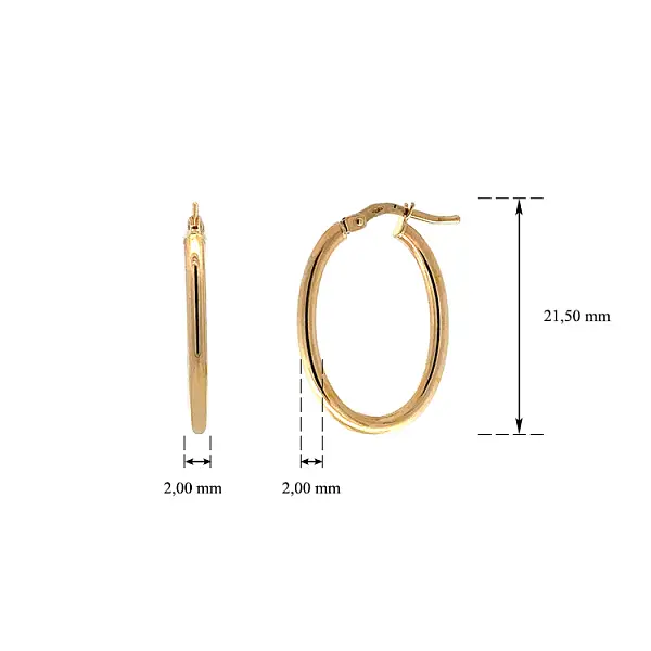 Gold Runde Ohrringe