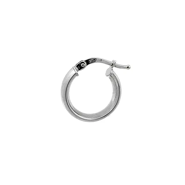 Runde Weißgold-Ohrringe