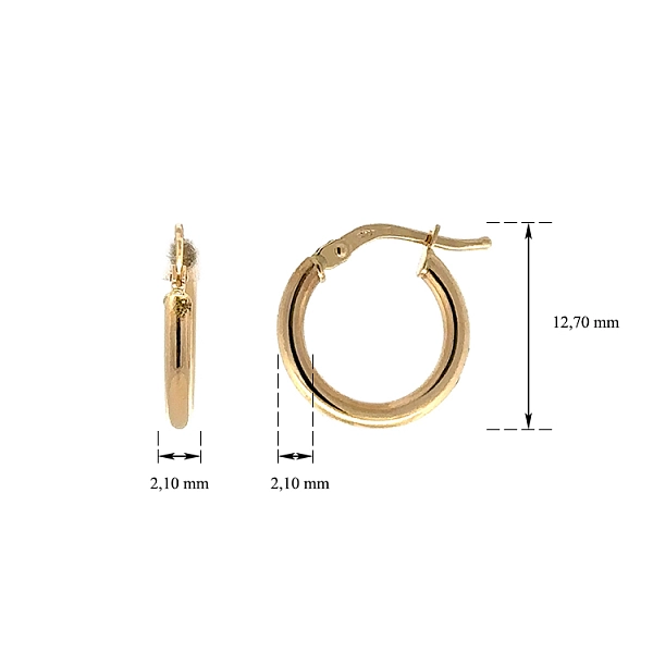 Gold Runde Ohrringe
