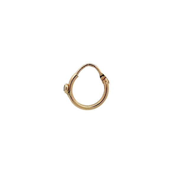 Goldene runde Ohrringe mit Zirkonen
