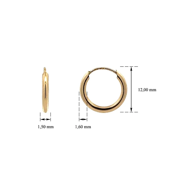 Gold Runde Ohrringe