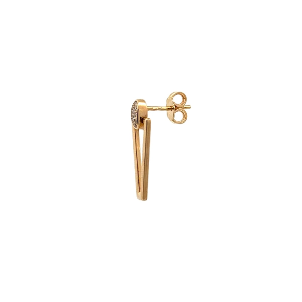 Gold-Ohrringe mit Zirkonen