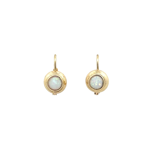 Gold-Ohrringe mit Opal
