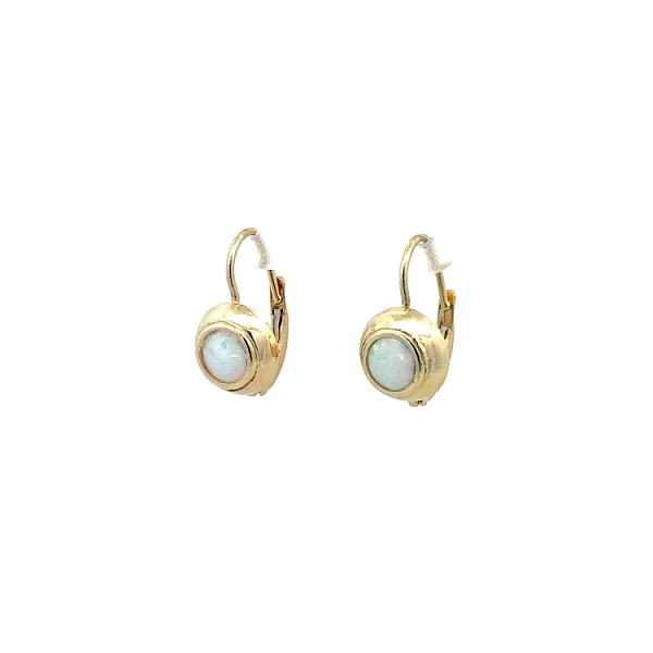 Gold-Ohrringe mit Opal