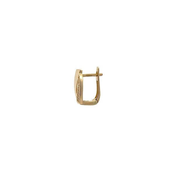 Gold-Ohrringe mit Zirkonen