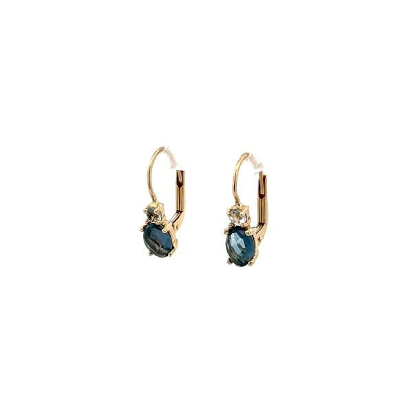 Gold-Ohrringe mit Topas